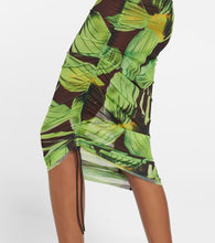 Louisa Ballou Heatwave printed mesh midi dress