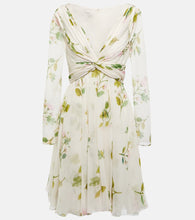 Giambattista Valli Twisted floral silk georgette minidress