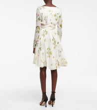 Giambattista Valli Twisted floral silk georgette minidress