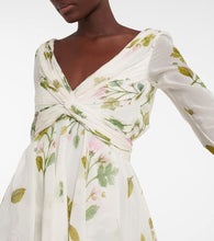 Giambattista Valli Twisted floral silk georgette minidress