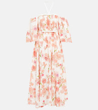 Giambattista Valli Floral cotton poplin midi dress
