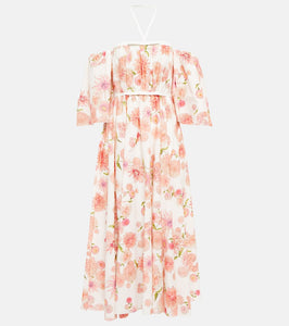 Giambattista Valli Floral cotton poplin midi dress