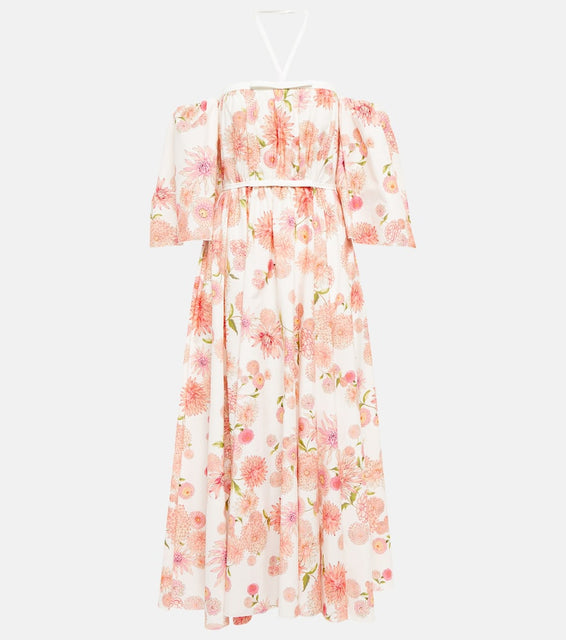 Giambattista Valli Floral cotton poplin midi dress