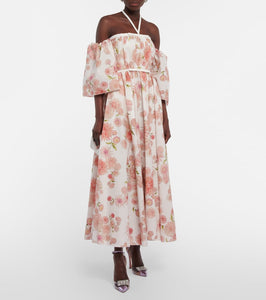 Giambattista Valli Floral cotton poplin midi dress