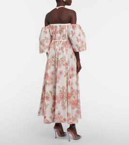 Giambattista Valli Floral cotton poplin midi dress