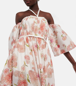 Giambattista Valli Floral cotton poplin midi dress