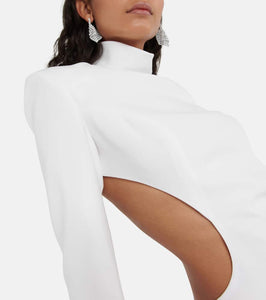 MÔNOT crêpe mini dress