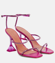 Amina Muaddi Gilda Glass embellished sandals