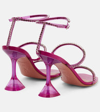 Amina Muaddi Gilda Glass embellished sandals