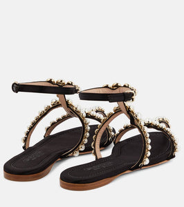 Giambattista Valli Maharani faux pearl-embellished sandals