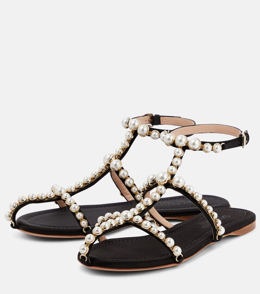 Giambattista Valli Maharani faux pearl-embellished sandals