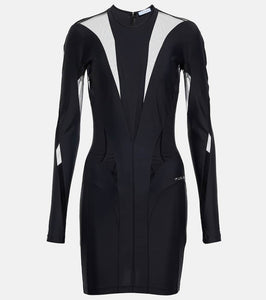 Mugler Paneled minidress