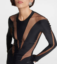 Mugler Paneled minidress