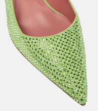 Amina Muaddi Ami embellished leather pumps