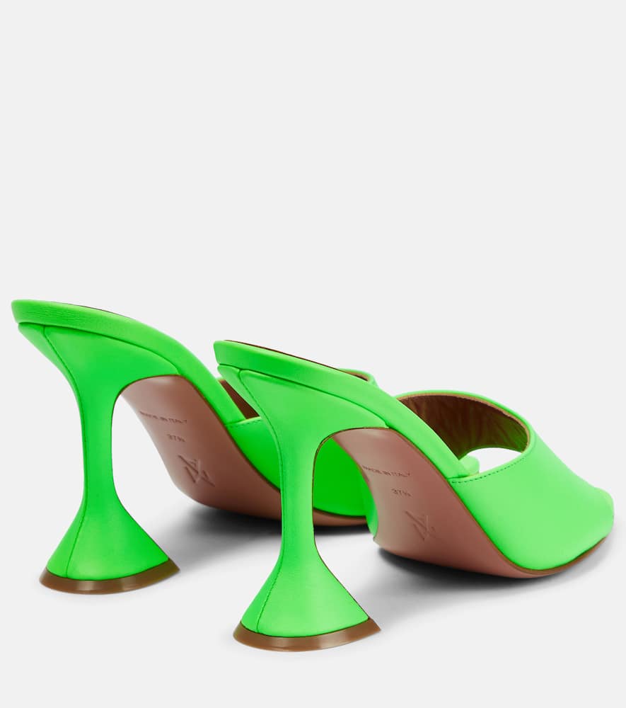 Amina Muaddi Lupita leather mules