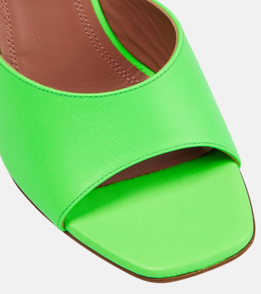 Amina Muaddi Lupita leather mules