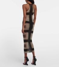 Rick Owens Printed sheer midi dress