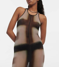 Rick Owens Printed sheer midi dress