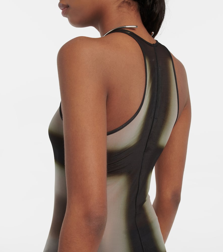 Rick Owens Printed sheer midi dress