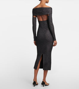 Khaite Marisole off-shoulder midi dress