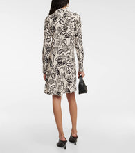 Velvet Stephie printed crêpe minidress