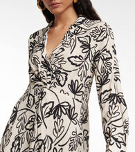 Velvet Stephie printed crêpe minidress