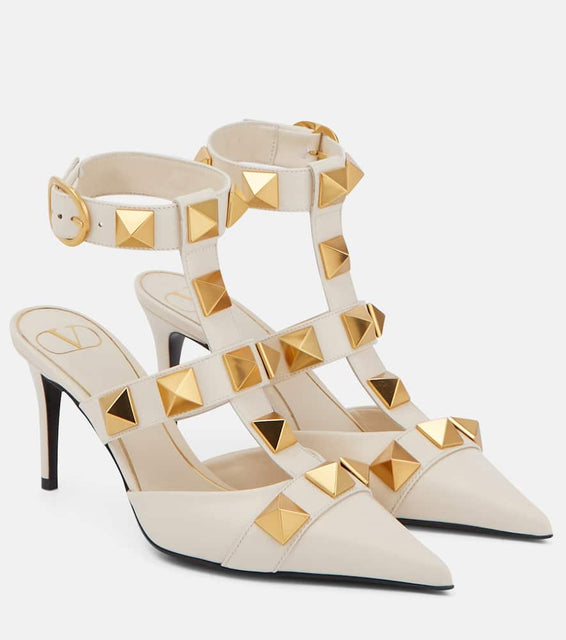Valentino Garavani Roman Stud leather pumps