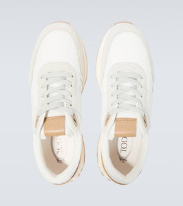 Tod's Leather-trimmed sneakers