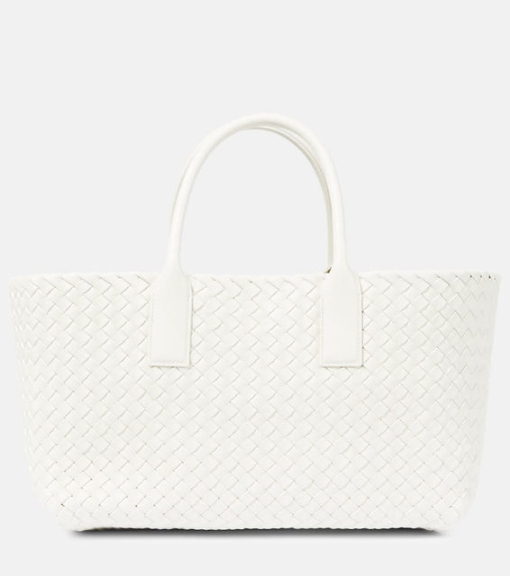 Bottega Veneta Cabat Small leather tote bag. Shop Bottega Veneta Tote Bags for women now.