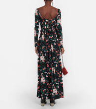 Rabanne Floral corset maxi dress