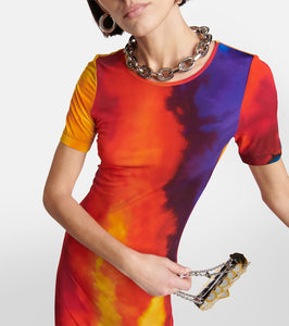 Rabanne Printed maxi dress