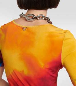 Rabanne Printed maxi dress