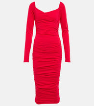 Velvet Gauzy Whisper jersey midi dress