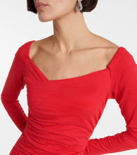 Velvet Gauzy Whisper jersey midi dress