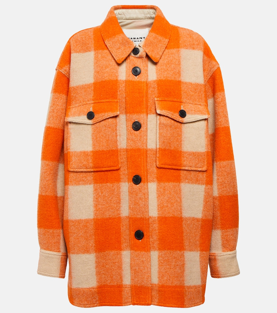 Marant Etoile Harveli checked jacket - Marant Etoile Harveli 格纹夹克