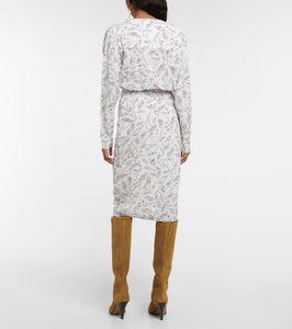 Marant Etoile Danalia printed jersey midi dress