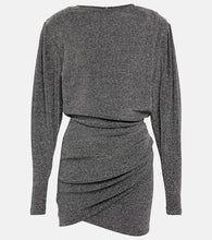 Marant Etoile Benedicte metallic knit minidress