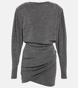 Marant Etoile Benedicte metallic knit minidress