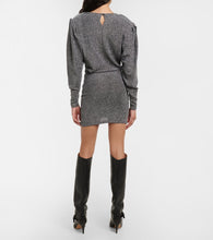Marant Etoile Benedicte metallic knit minidress