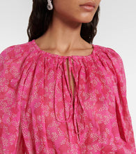 Marant Etoile Parsley floral cotton tunic dress
