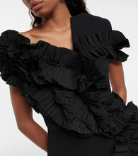 Maticevski Avery ruffled crêpe minidress