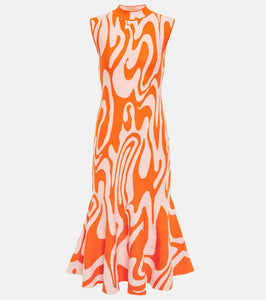 Sportmax Teglia printed midi dress