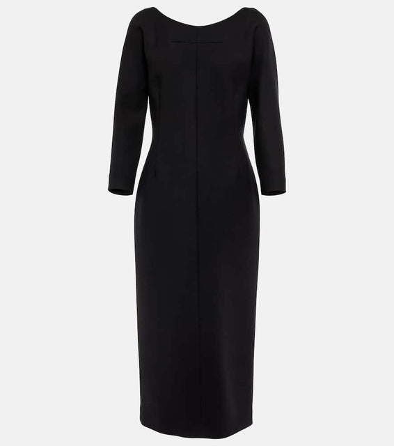 The Row Tulip wool-blend midi dress