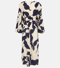 Johanna Ortiz Ancient Tropics printed silk midi dress