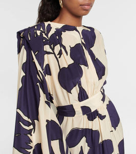 Johanna Ortiz Ancient Tropics printed silk midi dress
