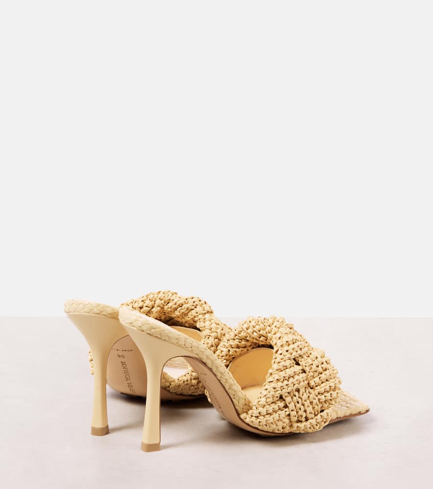 Bottega Veneta Padded raffia mules