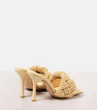 Bottega Veneta Padded raffia mules