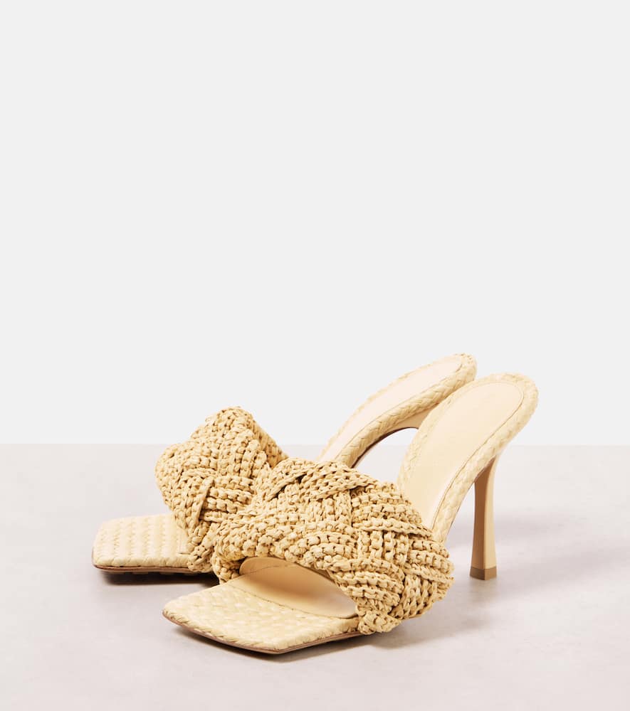 Bottega Veneta Padded raffia mules