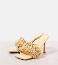 Bottega Veneta Padded raffia mules