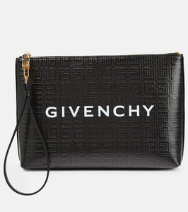 Givenchy 4G Large coated canvas pouch. Shop Givenchy Clutches for women now.
